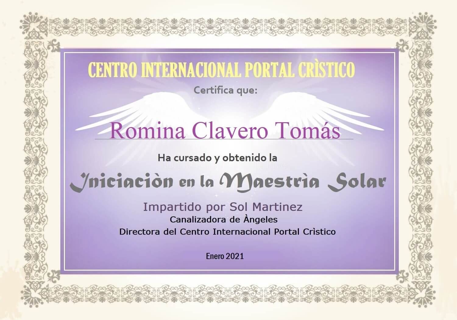Certificado en Maestria Solar 2-10-21