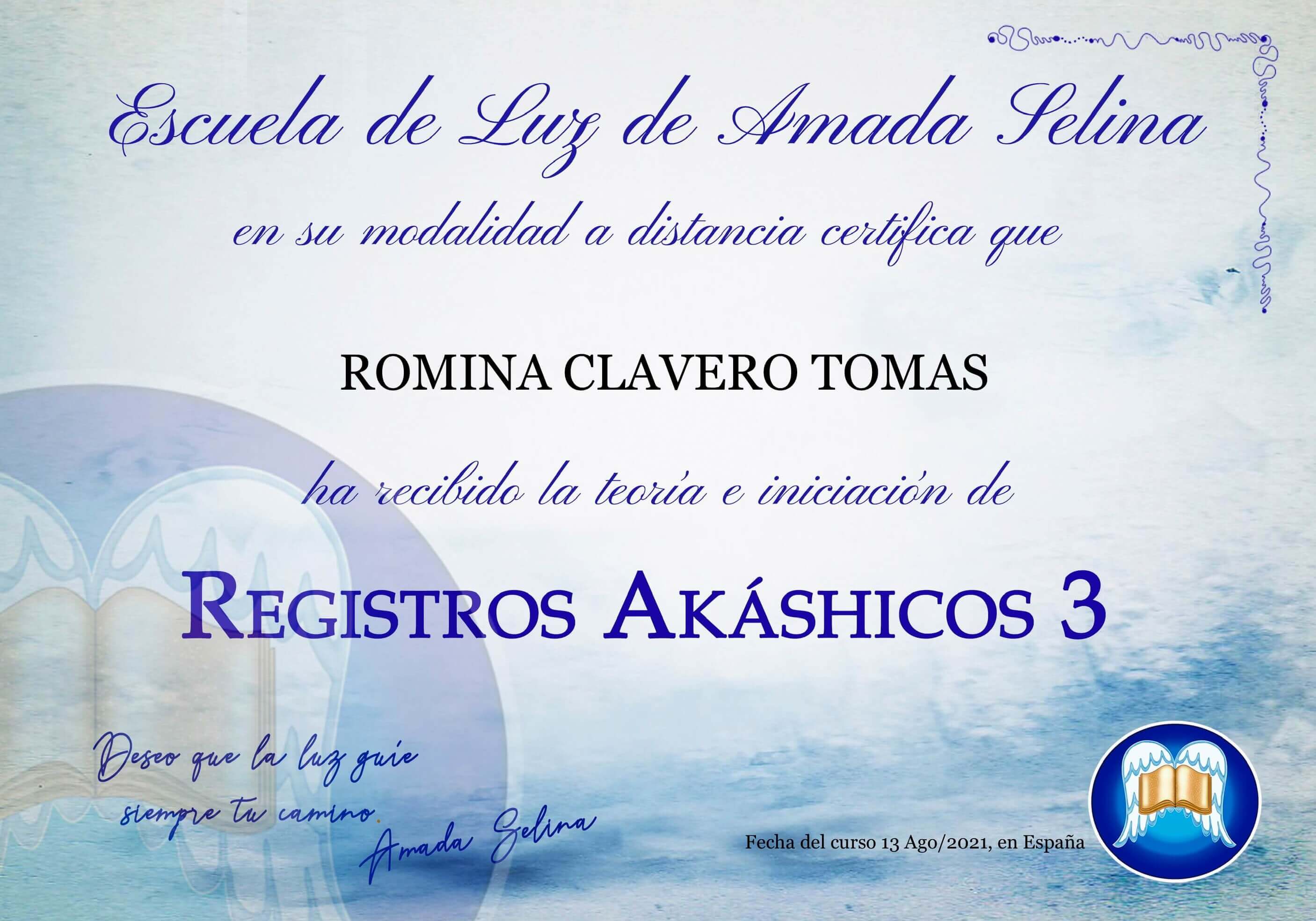Registros Akashicos Certificado - Nivel 3